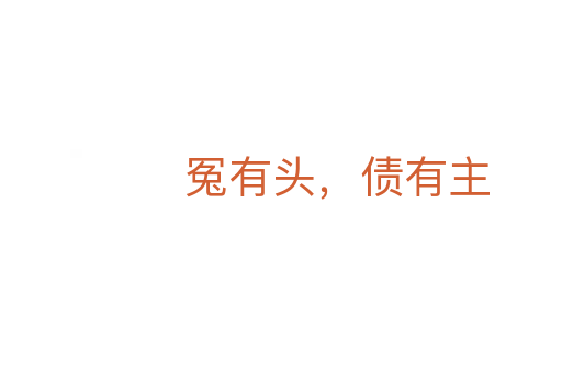 冤有头,债有主